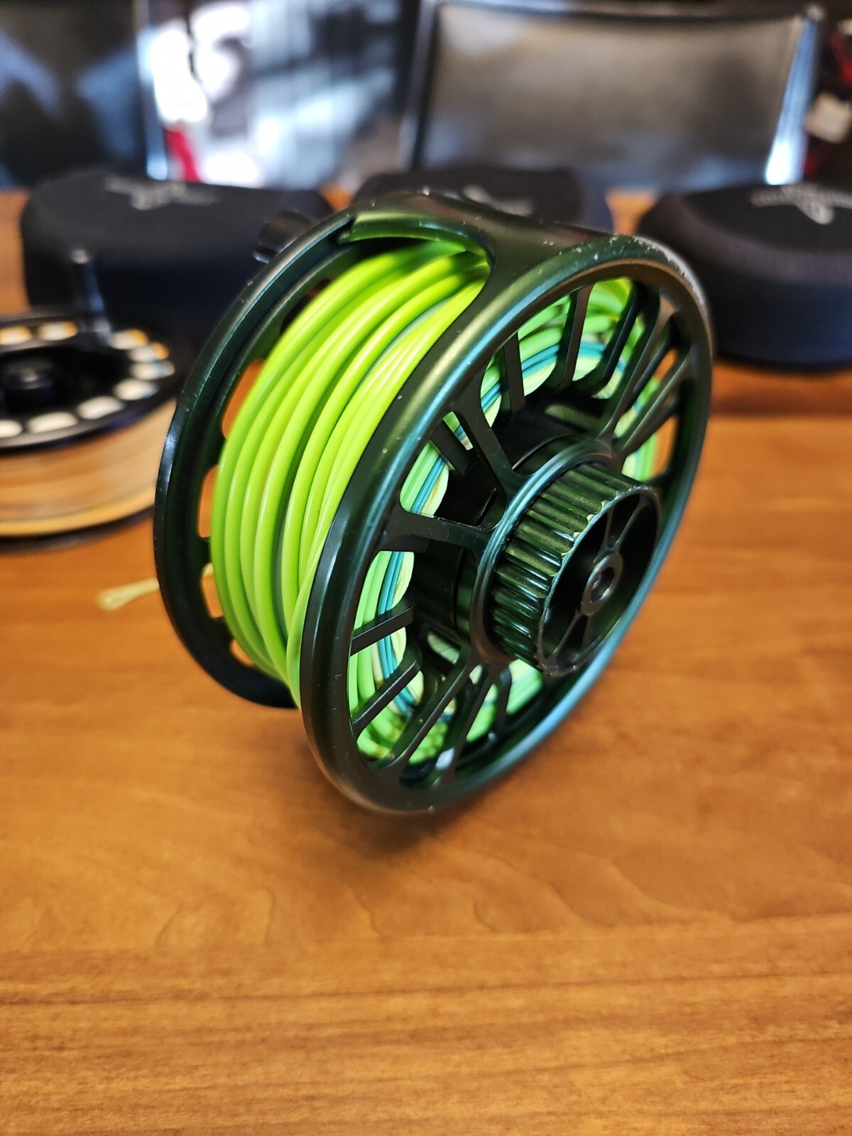 Galvan Torque fly reel T-12, Anodized Aluminum, And 2 Extra Spools