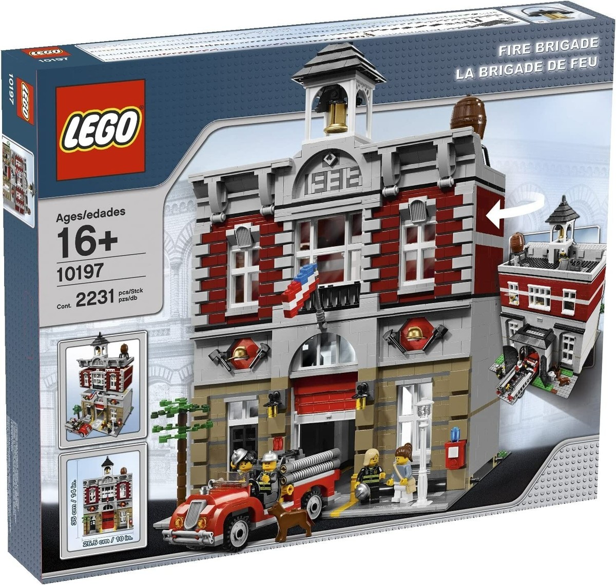Lego Creator Fire Brigade 10197 Retired Hard to Find Building Set