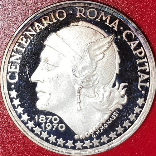 1970 GUINEA EQUATORIAL 150 PESETAS .96 OZ SILVER PROOF MERCURY HEAD CROWN 45mm