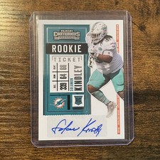 2020 Panini Contenders Solomon Kindley Rookie Ticket Auto RC #228 Dolphins