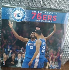 NBA Philadelphia 76ers 2019 Wall Calendar
