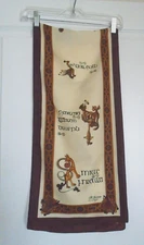 VTG Book of Kells Ireland Irish 12x54 Celtic Renaissance Design Silky Poly Scarf