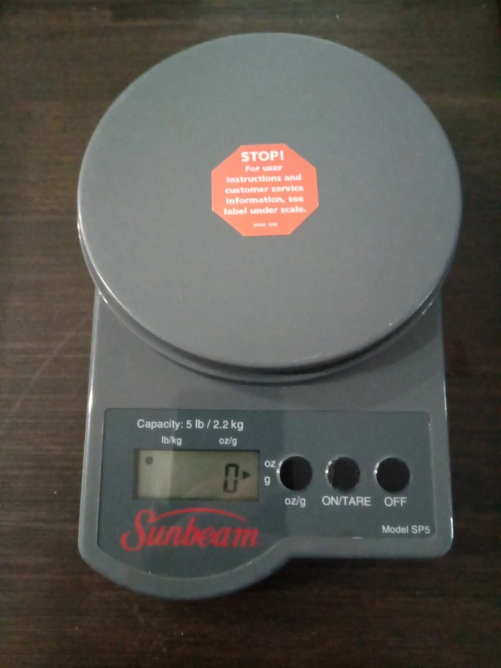 SUNBEAM Digital Electronic Postal Scale MODEL SP5 - 5 LBS / 2.2 KG Powered By 8V - Image 2 of 4