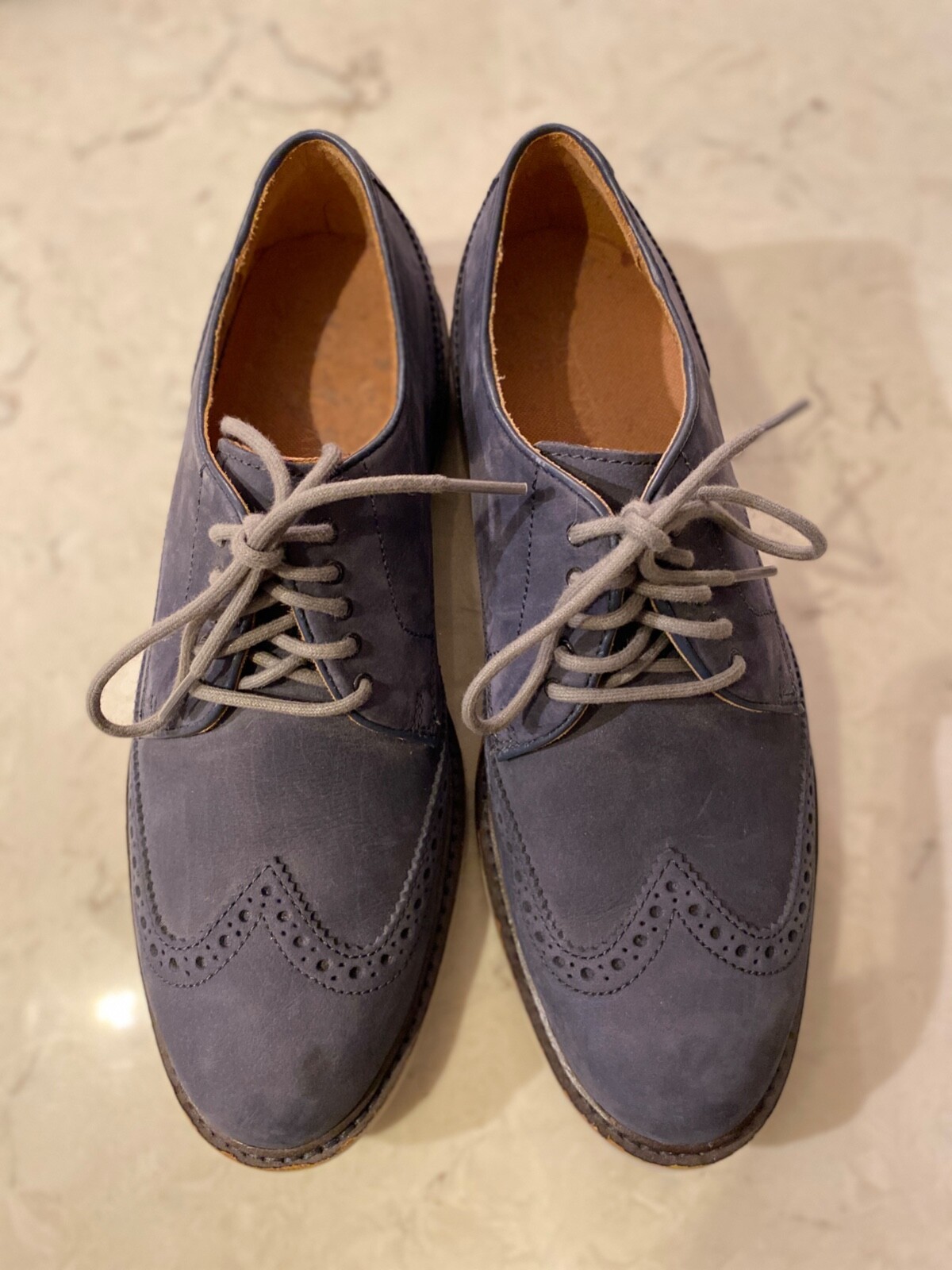 SAOLA Scarpe Cole Haan Wingtip Oxford da uomo blu navy taglia 7 5 m