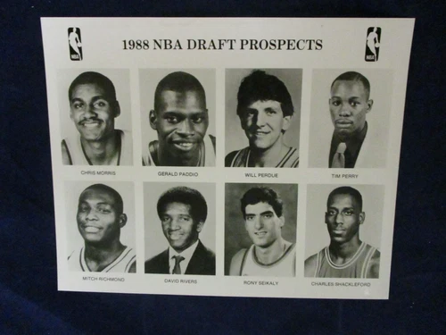 1988 NBA Draft Prospects sheet #1 Glossy Press Photo - Picture 1 of 1