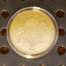 John Wick Continental Hotel Coin in Capsule Case Cosplay Movie Prop Metal 1 2 3