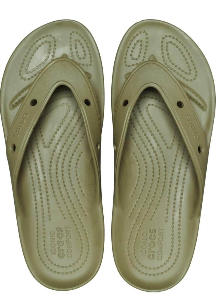 NEW Crocs Unisex Mens 8/Womens 10 Olive Aloe Classic All Terrain Thong FlipFlops Crocs Unisex-Adult All-Terrain Flip Flop, Aloe, 8 Women/6  main image 3