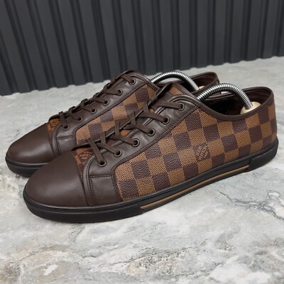 Louis Vuitton Punchy Sneakers Damier Brown Leather 8.5 LV or 9.5