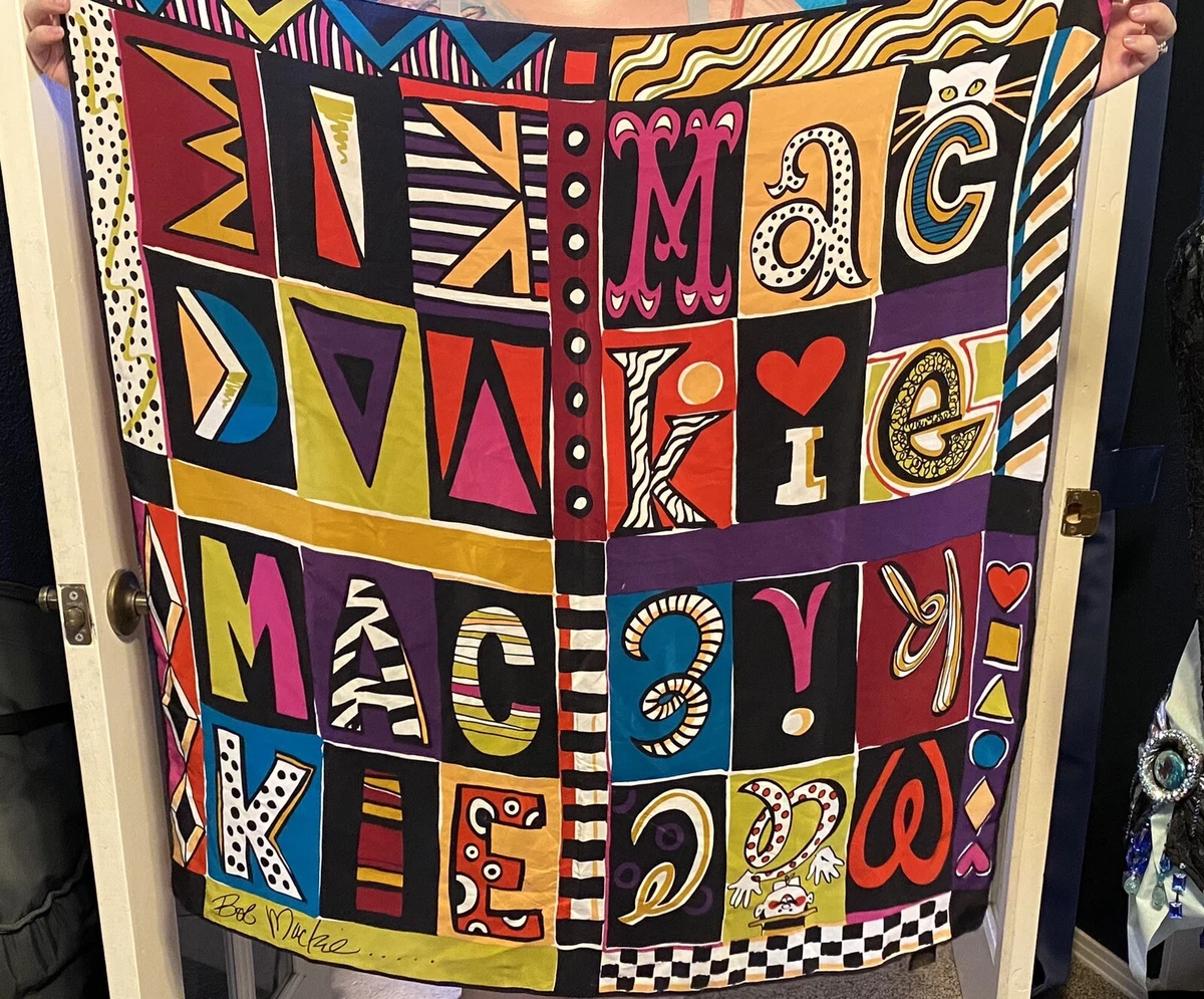 Bob mackie silk best sale scarf