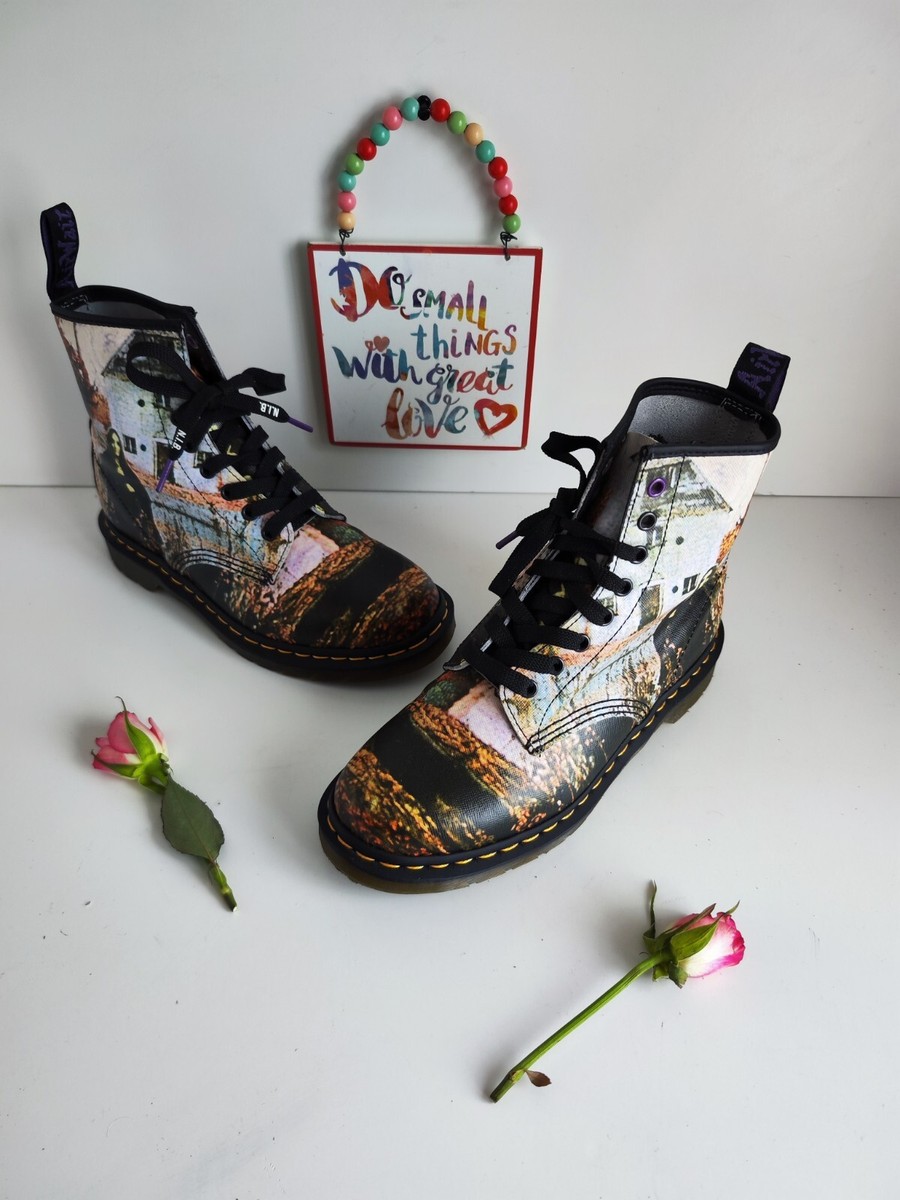 Dr Martens 1460 black Sabbath leather boots 8 hole UK7 EU41 US9