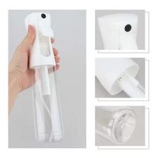 Ultra Fine Mist Water Bottle White Spray Professional Supply Barber Salon, 10oz