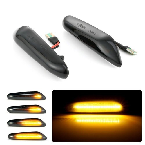 Dynamic Side Fender Marker LED Turn Signal Indicator Blinker Lights For BMW E60 - Picture 2 of 12