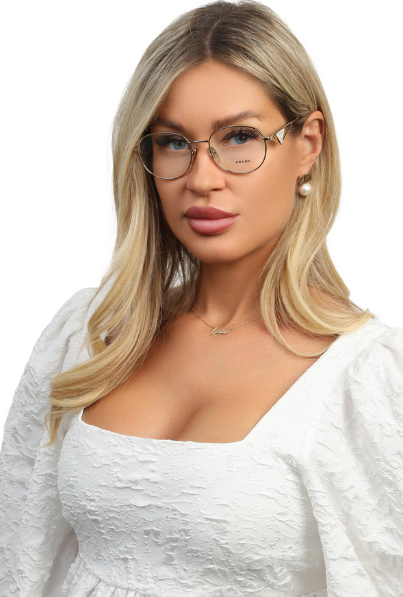 メガネ PRADA FW25 Prada - A07V VISTA - 16N1O1 (A07V VISTA 16N1O1) Brand New 2025 Prada Authentic Women Eyeglasses Frame PR