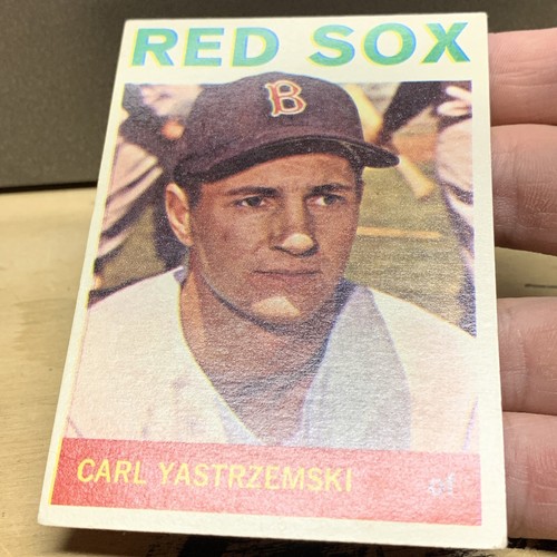 1964 topps carl yastrzemski 210 Baseballkarte Vintage Red Sox Boston - Bild 5 von 6