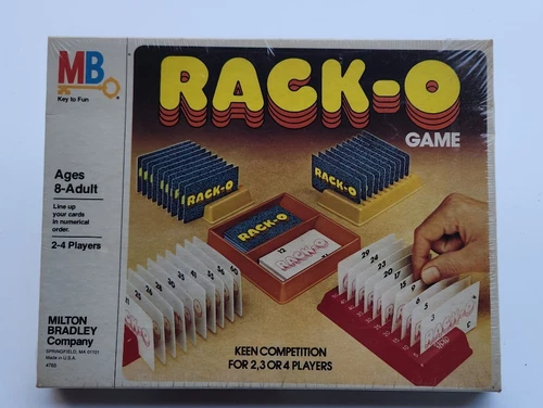 Vintage 1979 Milton Bradley RACK-O Game Card Board Game #4765 SEALED