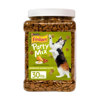 Purina Party Mix Morning Munch Crunch Egg, Bacon and Cheese Flavors Cat Treat...