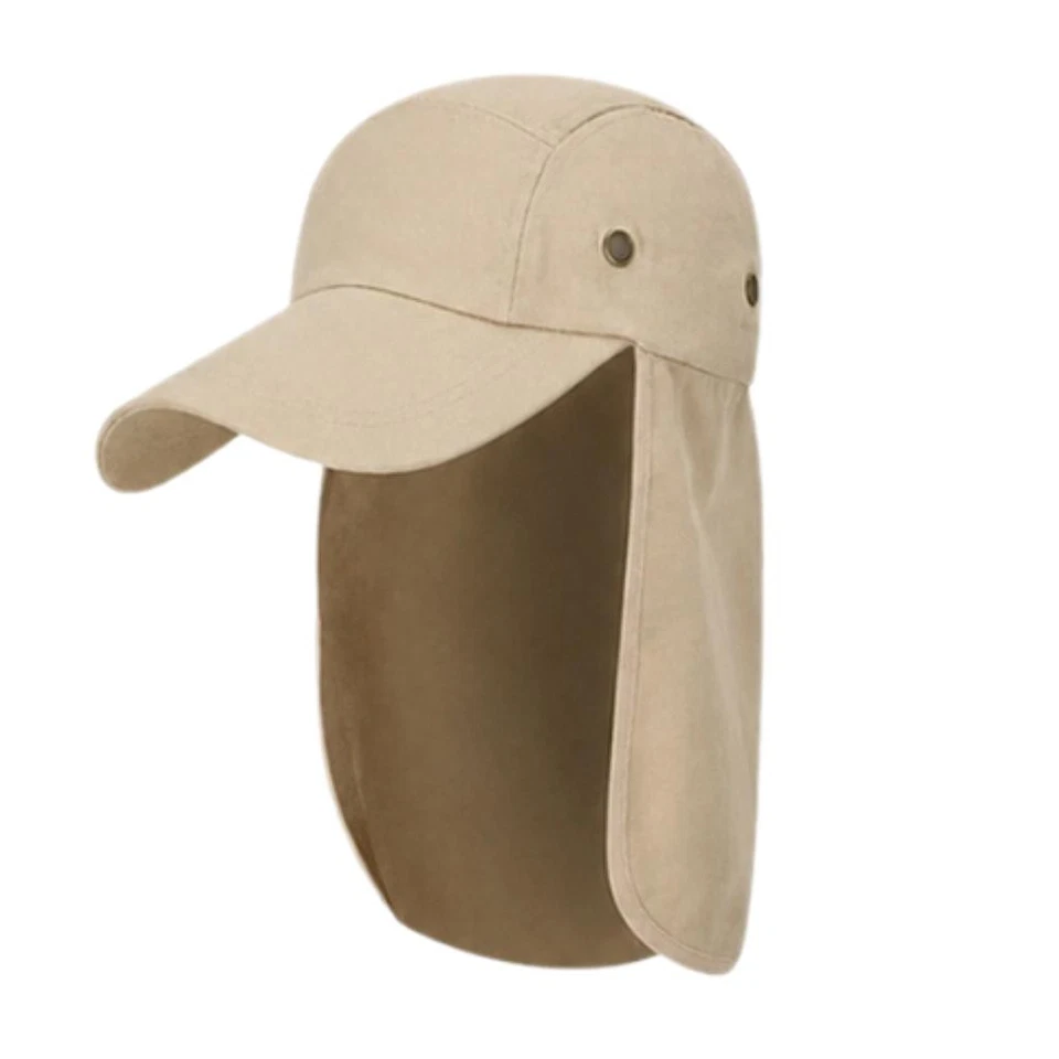 Chapeau Polyester Protection Solaire avec Voile Nuque pour Activités Extérieures - Photo 2/4