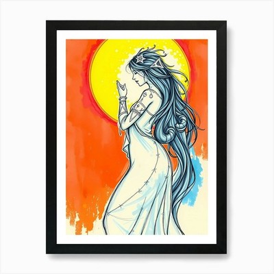 Aphrodite 16 Kunstdruck gerahmt Wandbild Poster Leinwanddruck Bild