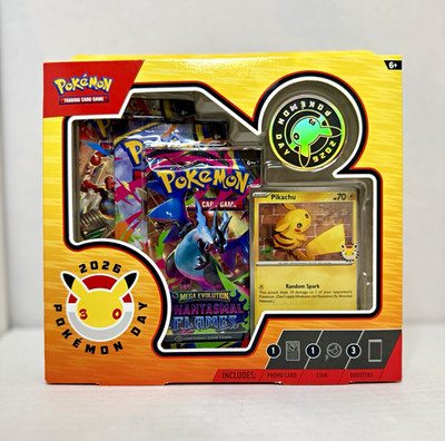 Pokémon TCG 2026 Pokémon Day Sealed Box English Booster + Pikachu Promo Card