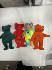 Lot Of 4 SALVINO S BAMM BEANOS MLB BASEBALL BEANIE BABY BEARS, TY
