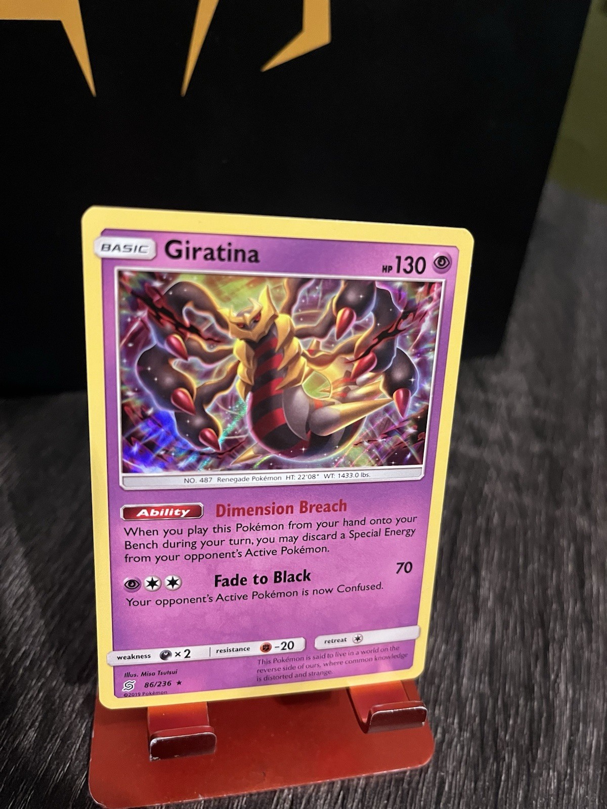 Pokemon TCG Giratina 86/236 SM Unified Minds Holo Rare Holo English 2019