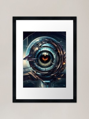 IRON EYE CENTRAL Gerahmter Kunstdruck Gerahmtes Wandbild Poster Leinwanddruck Bild
