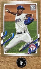 Jose Leclerc 2021 Topps Series 2 Gold /2021 #396 Texas Rangers