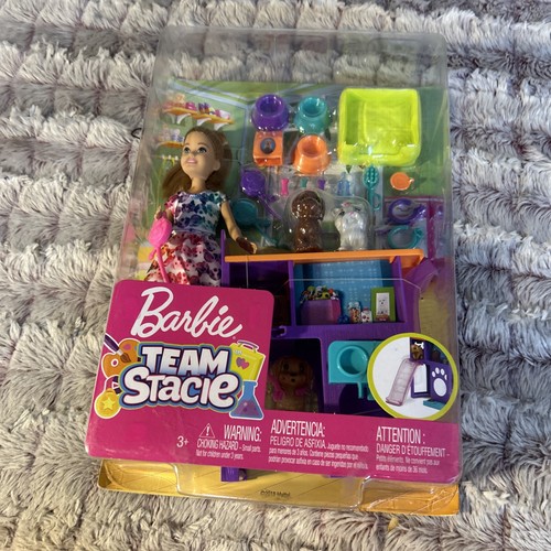 Mattel Barbie Team Stacie mit Hund & Katze