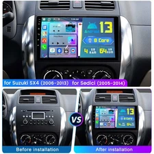4G+64G Car Radio Stereo For Suzuki SX4 2006-2013 Android 13 GPS Navi Head Unit