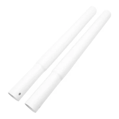 SHOPLINES SUPPLIES LIMITED White Height Extension Poles for 32 mm Heavy-Duty Clothes Rails – Pair