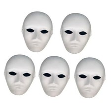 Paintable Paper Masks for Carnival, Cosplay, Halloween Party Women Men Mask
