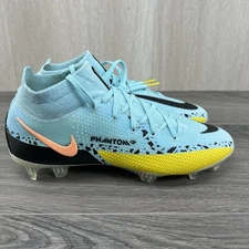Nike Phantom GT2 Elite DF FG 6.5 Mens Sz 8 Womens Lucent Glacier Soccer Cleats