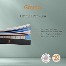 Emma Premium Roll Packed UK King Size Mattress - sealed in vacuum pack & boxed 