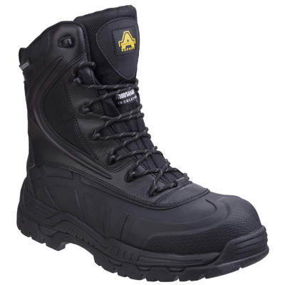 Amblers Herren Stiefel - AS440 Hybrid Metal Free Hi-Leg Sicherheitsstiefel in Schwarz, 4-14