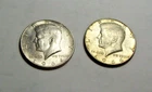 Lot of Two (2) Silver Kennedy Half Dollars 1964-P and 1966-P  AU-EF Nice Pair