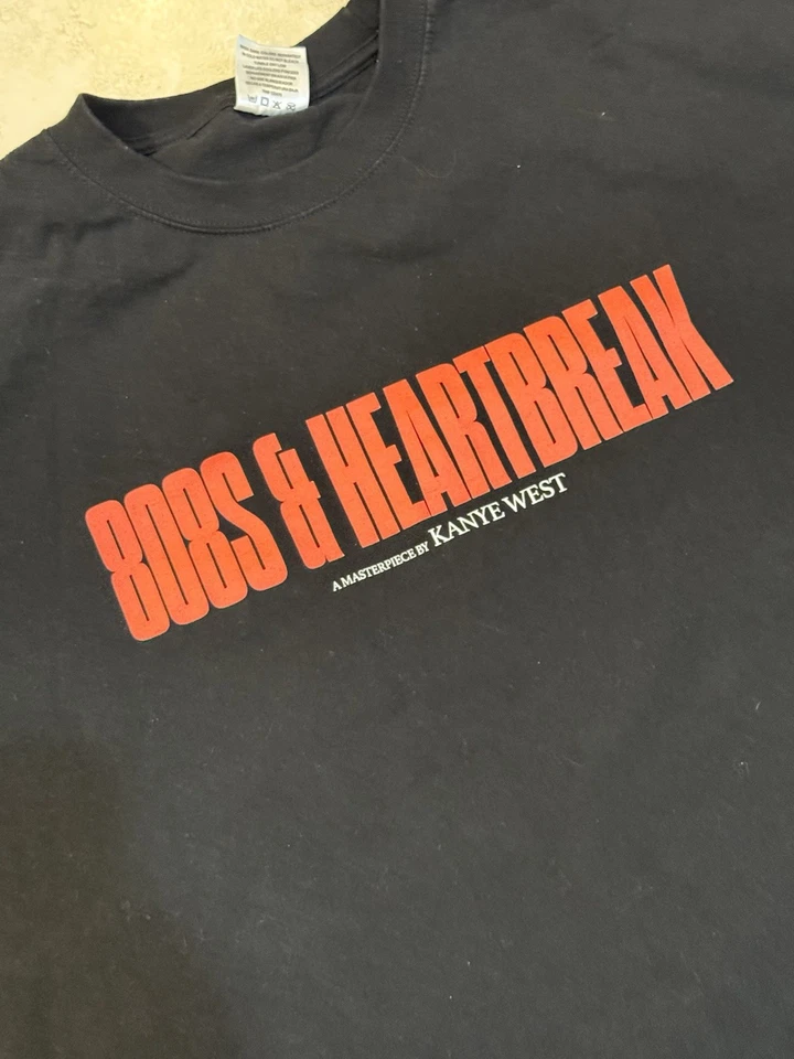 Kanye West 808s & Heartbreak T-Shirt Mens 7XL Black Short Sleeve Shaka Wear - Image 2 of 4