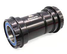 WheelsMFG BB30 To Outboard ABEC-3 Bearings For Cranks 22/24mm Black -H