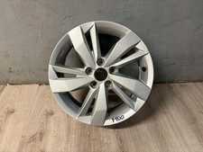 1x Alufelge 15 Zoll 5.5" 5x112 40ET Glanz Silber 2G0601025N VW Polo Rim Wheel