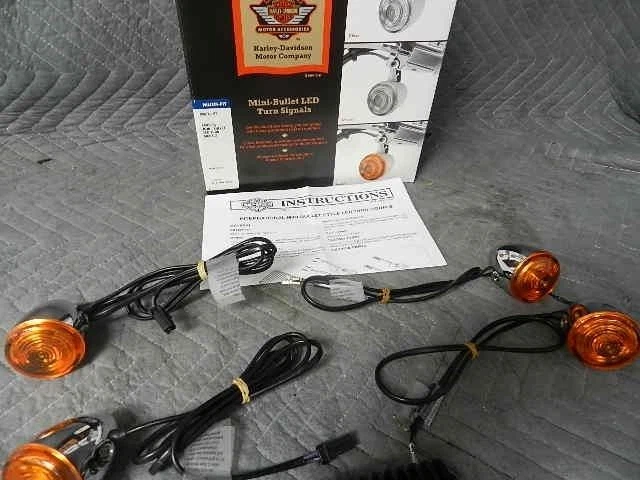 NUEVO HARLEY MINI BALA INTERMITENTES ÁMBAR SOFTAIL DYNA SPORTSTER 69474-07 Foto 2 de 3