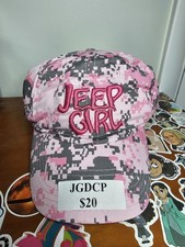 NEW JEEP GIRL PINK CAMO Cherokee Embroidered Cap Hat Wrangler Gladiator Rubicon