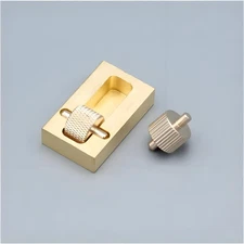 Leather Edge Paint Tool DIY Rollers Dye Applicator with 2 Brass Rollers