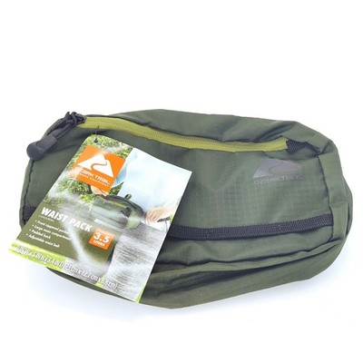 Waist Fanny Pack Ozark Trails Green Olive Unisex Lightweight Hiking New