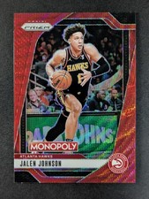2024-25 Panini Prizm Monopoly JALEN JOHNSON Red Wave Atlanta Hawks #26