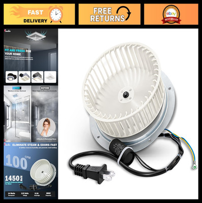 Motor Assembly for QT-100L QT-110 Series Fans, 120V AC Fan Motor, 1.58HP, 1450 R