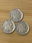1923, 1926, 1929 Buffalo Nickels Indian Head LOT OF 3 Coins