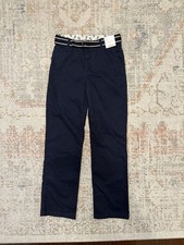 Gymboree Boys Navy Chino Pants w/ Belt Size 12 NWT Classic Fit Dress Pants