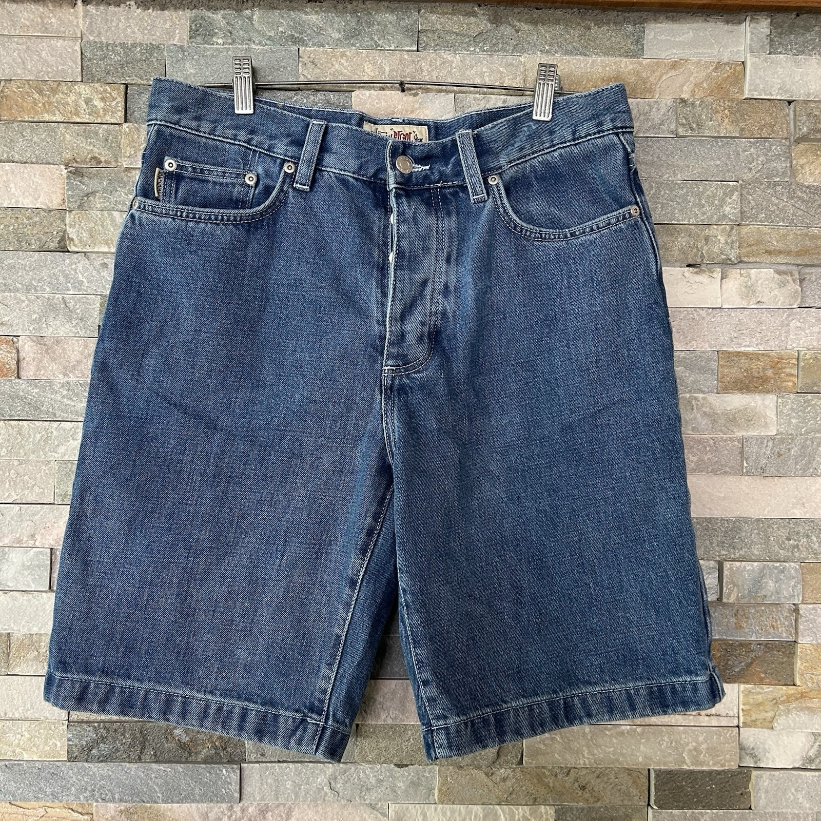 Stussy Big Ol’ Denim Shorts Vintage Wash Size 30 Skate Baggy