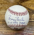 BARRY BONDS SIGNED BASEBALL WITH INSC “11-15-2004, 7X MVP"" BONDS + MLB HOLO