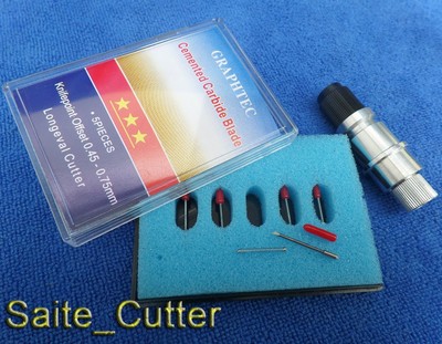1× Graphtec CB09 Silhouette Cameo Craftrobo Vinyl Cutter Holder +5pcs 45° Blades