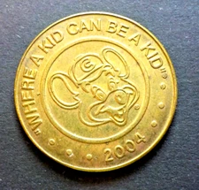 2004 Chuck E. Cheese "Where A Kid Can Be A Kid" Amusement  Token